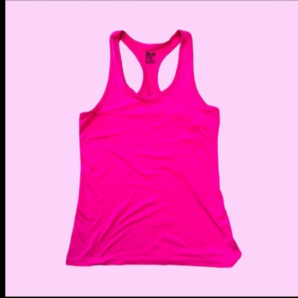 WOMENS NIKE DRI FIT ATHLETIC TANK PINK SIZE MEDIUM NWOT PERFECT CONDITION - Picture 1 of 3